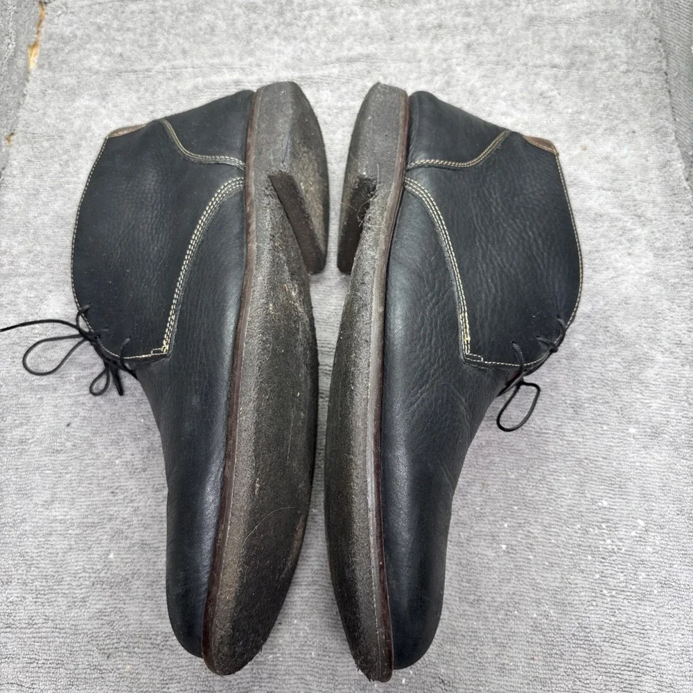 Johnston & Murphy‎ Upton Boots Mens 13M Black Leather Comfort Memory Foam Chukka